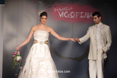 VESTIDOS DE NOVIAS. NOVIAS COLECCIÓN 2008. PASARELA HAPPY NOVIAS