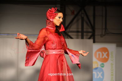 NOCHES EN JAPON. DISEÑADOR: Mª DEL CARMEN PEREZ COSTAS. PASARELA DE MODA JÓVENES DISEÑADORES 2008 - VIGOFERIA