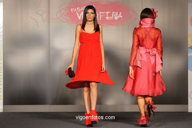 NOCHES EN JAPON. DISEÑADOR: Mª DEL CARMEN PEREZ COSTAS. PASARELA DE MODA JÓVENES DISEÑADORES 2008 - VIGOFERIA