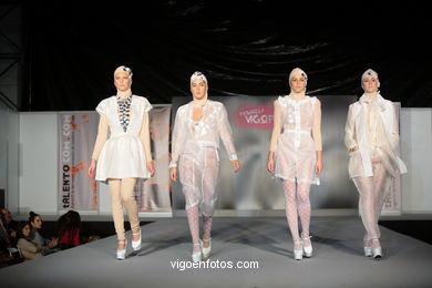 AMPARO. FASHION DESIGNER: JAIME MESA Y SILVIA GALLEGO I & H. RUNWAY FASHION OF YOUNG FASHION DESIGNER 2009 - VIGOFERIA