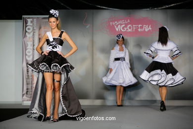 TOTAL BLACK. DISEÑADOR: ROCÍO GONZALEZ . PASARELA DE MODA JÓVENES DISEÑADORES 2009 - VIGOFERIA