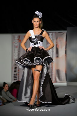 TOTAL BLACK. FASHION DESIGNER: ROCÍO GONZALEZ . RUNWAY FASHION OF YOUNG FASHION DESIGNER 2009 - VIGOFERIA