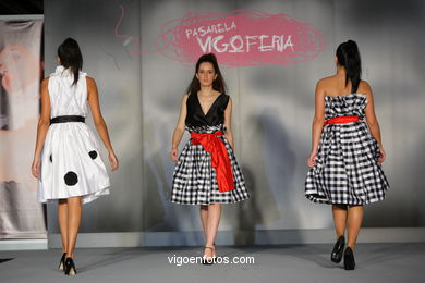 GLAMOUR A ESCENA. FASHION DESIGNER: IRENE MARQUEZ . RUNWAY FASHION OF YOUNG FASHION DESIGNER 2009 - VIGOFERIA