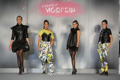 EN PIE DE GUERRA. DISEÑADOR: RAQUEL MARTÍNEZ . PASARELA DE MODA JÓVENES DISEÑADORES 2009 - VIGOFERIA