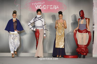 LA PERSISTENCIA DE LA MEMORIA. DISEÑADOR: OLALLA ROMÁN Y BEATRIZ ÁLVAREZ . PASARELA DE MODA JÓVENES DISEÑADORES 2009 - VIGOFERIA