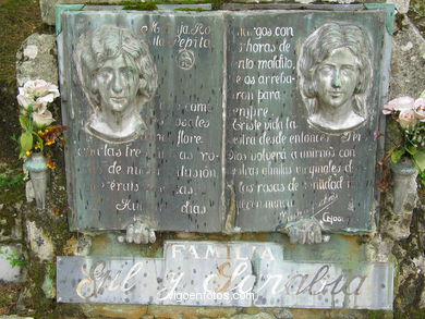 ESCULTURA FUNERARIA NO CEMITÉRIO DE PEREIRÓ. ESCULTURAS E ESCULTORES. VIGO