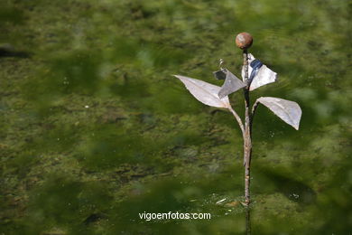 NATURALEZA CON ARTE. EXPOSICIÓN DE ESCULTURA JARDINES PAZO QUIÑONES DE LEÓN (CASTRELOS) VIGO. NATUREZA CON ARTE.