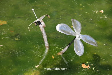 NATURALEZA CON ARTE. EXPOSICIÓN DE ESCULTURA JARDINES PAZO QUIÑONES DE LEÓN (CASTRELOS) VIGO. NATUREZA CON ARTE.