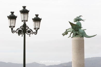 SCULPTURE TO TROUBADOURS. SCULPTURES AND SCULPTORS. VIGO