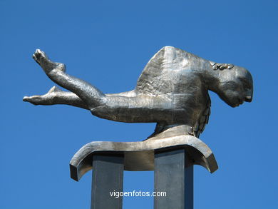 THE SIREN MAN. SCULPTURES AND SCULPTORS. FRANCISCO LEIRO. VIGO