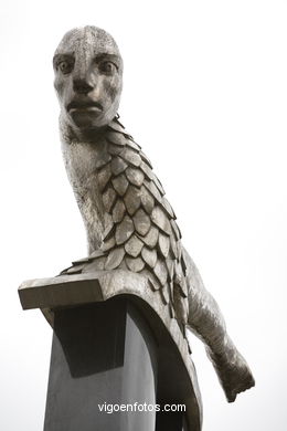 O SIRENO. ESCULTURAS E ESCULTORES. FRANCISCO LEIRO. VIGO