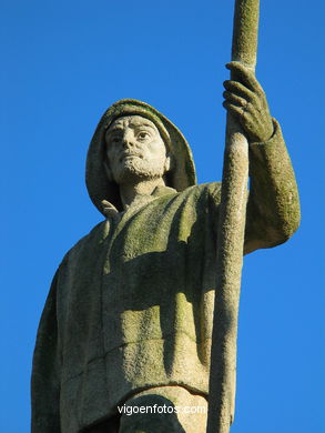 MONUMENT TO FISHERMAN. SCULPTURES AND SCULPTORS. VIGO