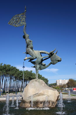 MONUMENTO A EUROPA. ESCULTURAS Y ESCULTORES. VIGO