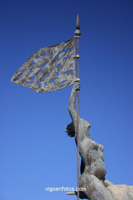 MONUMENT TO EUROPE. SCULPTURES AND SCULPTORS. VIGO