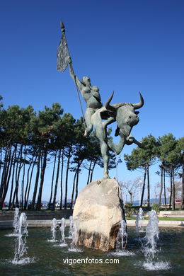 MONUMENT TO EUROPE. SCULPTURES AND SCULPTORS. VIGO