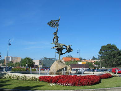 MONUMENT TO EUROPE. SCULPTURES AND SCULPTORS. VIGO