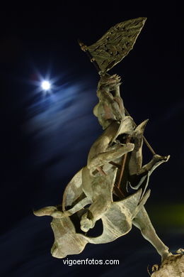 MONUMENT TO EUROPE. SCULPTURES AND SCULPTORS. VIGO