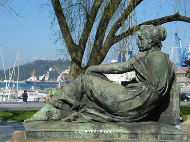 MONUMENTO A ELDUAYEN. ESCULTURAS E ESCULTORES. VIGO