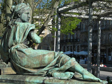 MONUMENTO A ELDUAYEN. ESCULTURAS E ESCULTORES. VIGO