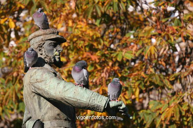 MONUMENTO A MÉNDEZ NÚÑEZ. ESCULTURAS E ESCULTORES. VIGO