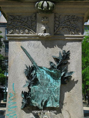 MONUMENT TO MÉNDEZ NÚÑEZ. SCULPTURES AND SCULPTORS. VIGO