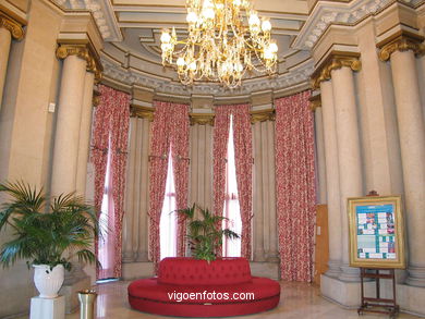 INTERIORS OF NOVACAIXAGALICIA  (CAIXANOVA)CULTURAL CENTER 