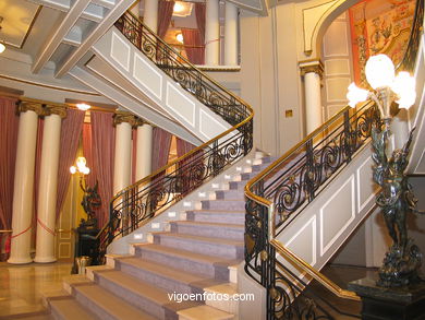 INTERIORS OF NOVACAIXAGALICIA  (CAIXANOVA)CULTURAL CENTER 