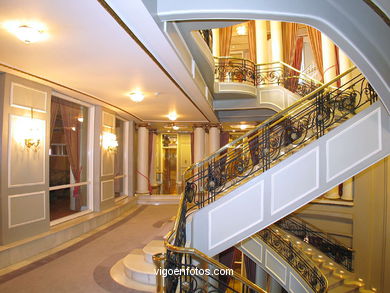 INTERIORS OF NOVACAIXAGALICIA  (CAIXANOVA)CULTURAL CENTER 