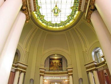 INTERIORS OF NOVACAIXAGALICIA  (CAIXANOVA)CULTURAL CENTER 