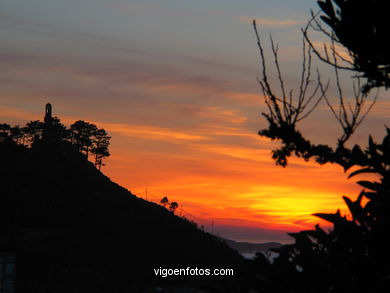 SUNSET & SUNRISE. VIGO BAY. SEA AND LANDSCAPES. BAIONA