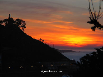 SUNSET & SUNRISE. VIGO BAY. SEA AND LANDSCAPES. BAIONA