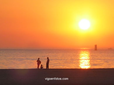 SUNSET & SUNRISE. VIGO BAY. SEA AND LANDSCAPES. AMERICA BEACH