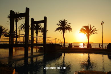 SUNSET & SUNRISE. VIGO BAY. SEA AND LANDSCAPES. SAMIL BEACH