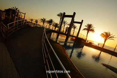 SUNSET & SUNRISE. VIGO BAY. SEA AND LANDSCAPES. SAMIL BEACH