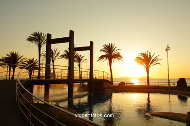 SUNSET & SUNRISE. VIGO BAY. SEA AND LANDSCAPES. SAMIL BEACH