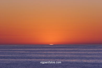 SUNSET & SUNRISE. VIGO BAY. SEA AND LANDSCAPES. OPEN SEA