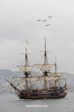 AEREAL EXHIBITION - VOLVO OCEAN RACE - VIGO - SPAIN