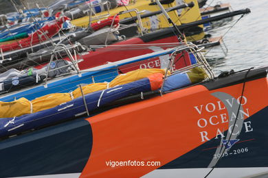 VOLVO OCEAN RACE IN THE SEA OF VIGO SPAIN