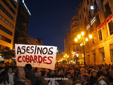 MANIFESTAÇÃO PELOS ATENTADOS TERRORISTAS DE MADRI 11M