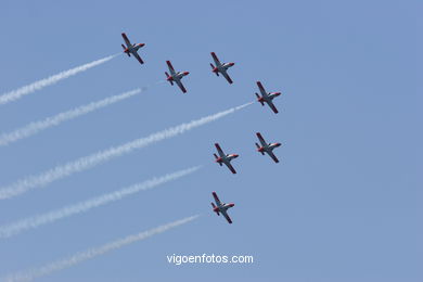 AVIÕES - PATRULHA ÁGUIA - F18- EXHIBICIÓN AÉREA