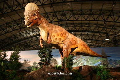 DINOSAUR EXTINCTION - MODELS. UNIVERSAL EXHIBITION - GOBISSAUROS - DINOSAURS OF THE GOBI DESERT. EXTINCTION