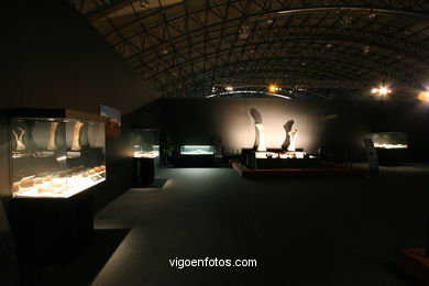 DINOSAUR FOSSIL - SKULLS AND BONES. UNIVERSAL EXHIBITION - GOBISSAUROS - DINOSAURS OF THE GOBI DESERT. EXTINCTION