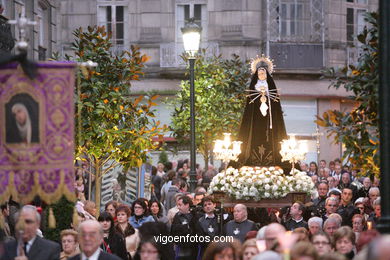 SEMANA SANTA 2008 EM VIGO. PROCISSÃO DO SANTO ENTERRO