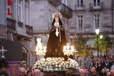 SEMANA SANTA 2008 EM VIGO. PROCISSÃO DO SANTO ENTERRO