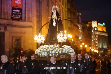 SEMANA SANTA 2008 EM VIGO. PROCISSÃO DO SANTO ENTERRO