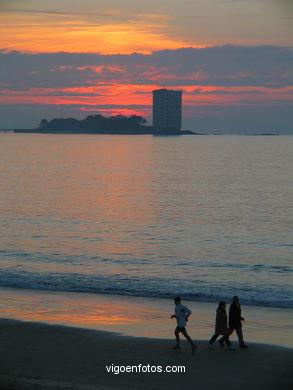SUNSET IN SAMIL BEACH - VIGO - SPAIN