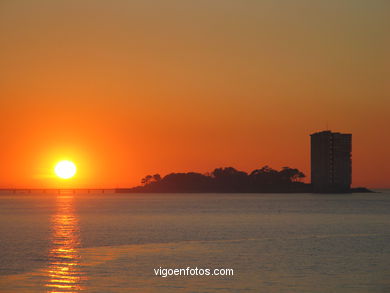 SUNSET IN SAMIL BEACH - VIGO - SPAIN