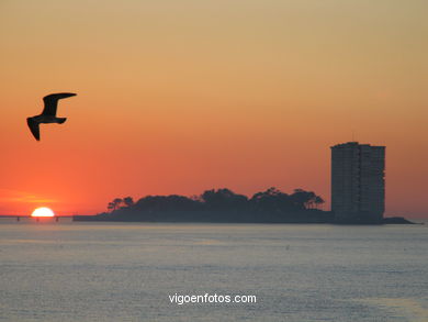 SUNSET IN SAMIL BEACH - VIGO - SPAIN