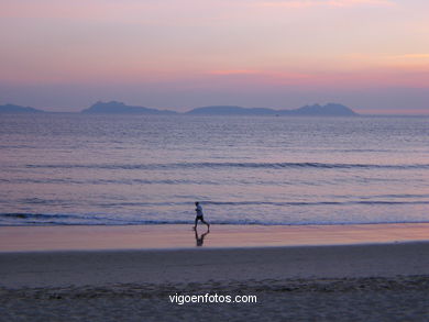 SUNSET IN SAMIL BEACH - VIGO - SPAIN