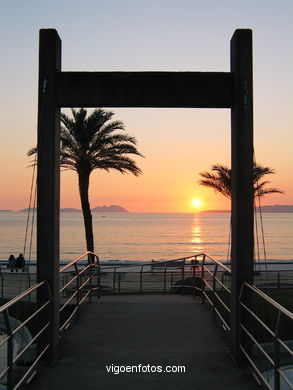 SUNSET IN SAMIL BEACH - VIGO - SPAIN